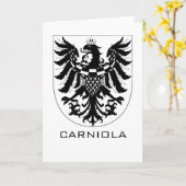 カールニオラ公国 モノクロの紋章芸術 カード (黄色い花)