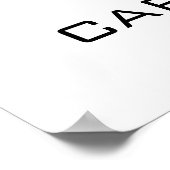 カールニオラ公国 モノクロの紋章芸術 ポスター (角)
