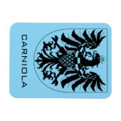 カールニオラ公国 モノクロの紋章芸術 マグネット (横)