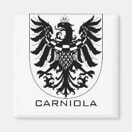 カールニオラ公国 モノクロの紋章芸術 マグネット