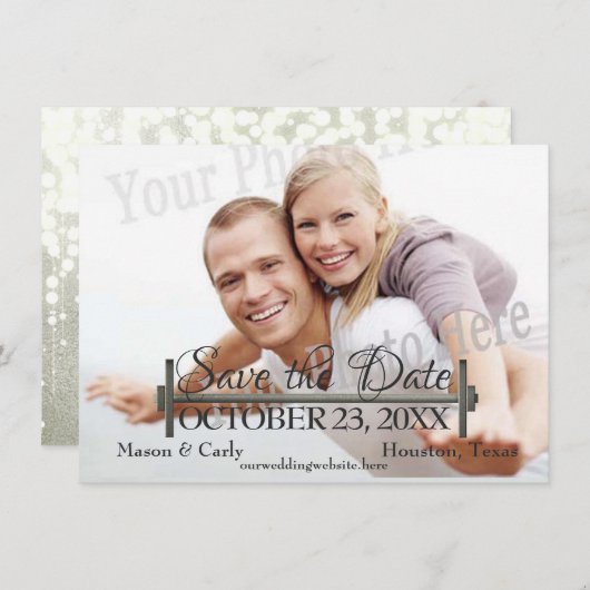 カールバーとウェイト写真の保存日付 セーブザデート (正面/裏面)