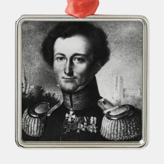 カールフォンClausewitz メタルオーナメント (正面)