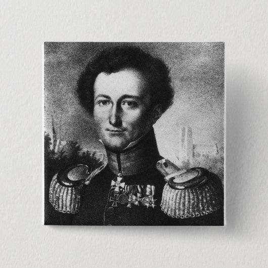カールフォンClausewitz 缶バッジ (正面)