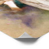 カールマリアフォンウェーバーポートレートイムアクアレルスタイル ポスター (角)