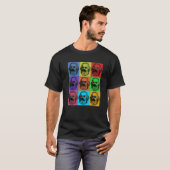 カールマルクスポップ・アートの革命哲学者先生 Tシャツ (正面フル)