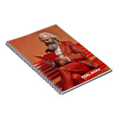 カールマルクス引用文デザイン – 変化を待て！ ノートブック (右側)