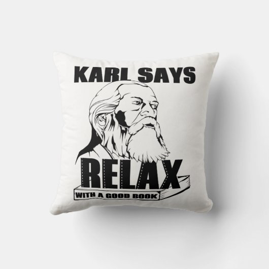 カールマルクス クッション (裏面)