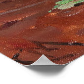 カールモルヴィンテージホワイトローゼス ポスター (角)