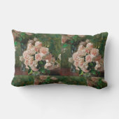 カールモルヴィンテージホワイトローゼス ランバークッション (裏面)