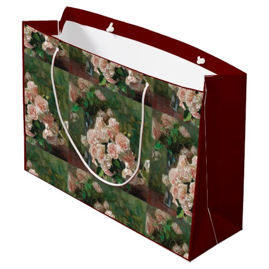 カールモルヴィンテージホワイトローゼス ラージペーパーバッグ (裏面アングル)