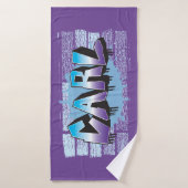 カールユアネームグラフィティバスビーチタオル バスタオル (バスタオル)