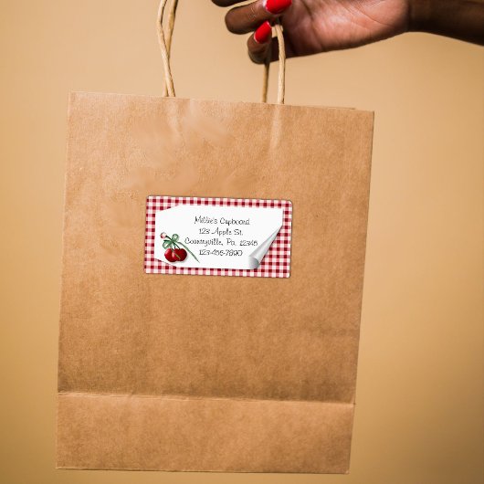 カールラベルさくらんぼラベル ラベル