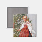 カールラルソンクリスマスツリー冷蔵庫用マグネット マグネット (正面/裏面)