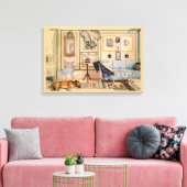 カールラルソンニュートラル絵画ヴィンテージズホームシーン キャンバスプリント (インサイチュ (リビング))