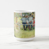 カールラルソンブレックファストアンダーザビッグ樺の木 コーヒーマグカップ (中央)