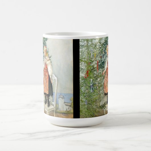 カールラーションのクリスマスツリーのトリミングの衣裳のマグ コーヒーマグカップ (中央)