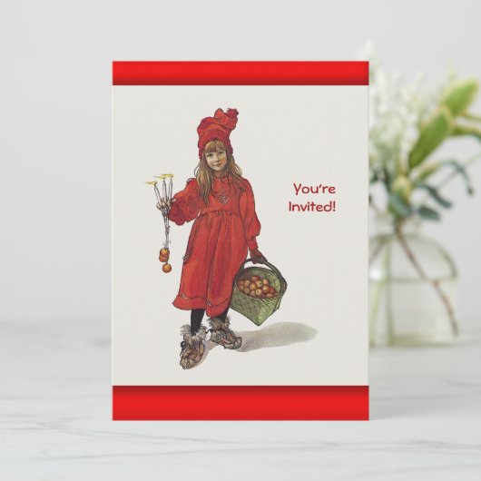 カールラーションの小さいスウェーデンの女の子: IdunaとしてBrita 招待状 (スタンド正面)