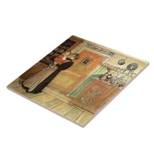 カールラーションの水彩画家族の絵画のタイル タイル (側面)