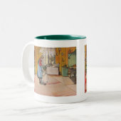 カールラーションの芸術のプリントによる台所 ツートーンマグカップ (正面左)