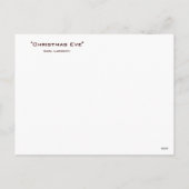 カールラーションクリスマスイブの夕食 シーズンポストカード (裏面)