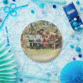 カールラーション著大きい樺の木の下の朝食 ペーパープレート (パーティー)