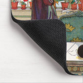 カールラーション著窓辺の花 マウスパッド (コーナー)