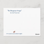 カールラーションEn Bergman Stuga ポストカード (裏面)