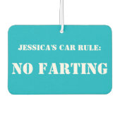 カールーパーソナライズされたル：ファーティング車のフレッシュナーなし カーエアーフレッシュナー (正面)