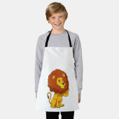 カール付きライオン エプロン (着用した状態)