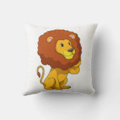 カール付きライオン クッション (裏面)