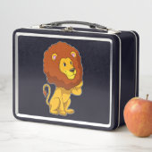 カール付きライオン メタルランチボックス (インサイチュ)