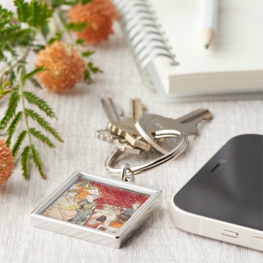 カール大帝に告別の値をつけているロランド キーホルダー (側面)