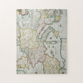 カール大帝の帝国の地図 ジグソーパズル (縦)