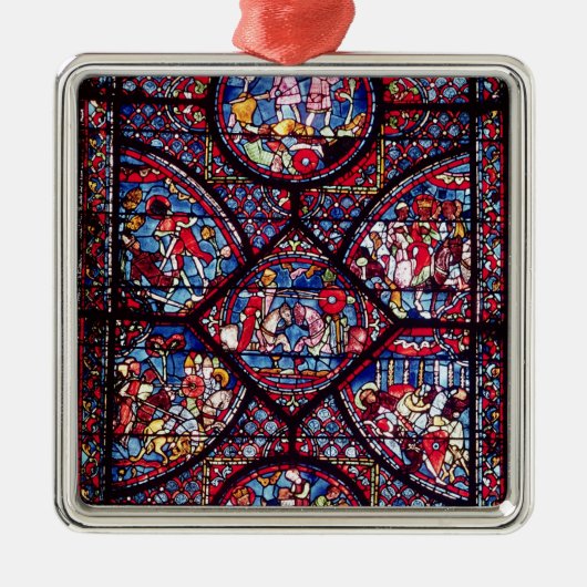 カール大帝の生命からの場面 メタルオーナメント (正面)