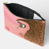 カール女の子の大きいポーチ アクセサリーポーチ (見開き)