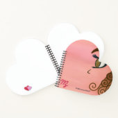 カール女の子の左の手離れのノート ノートブック (内部)