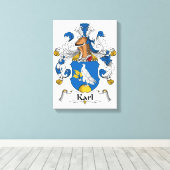 カール家紋 キャンバスプリント (インサイチュ (ウッドフロア))