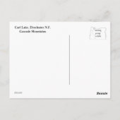 カール湖オレゴン ポストカード (裏面)