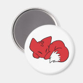 カール睡眠キツネ マグネット (正面/裏面)