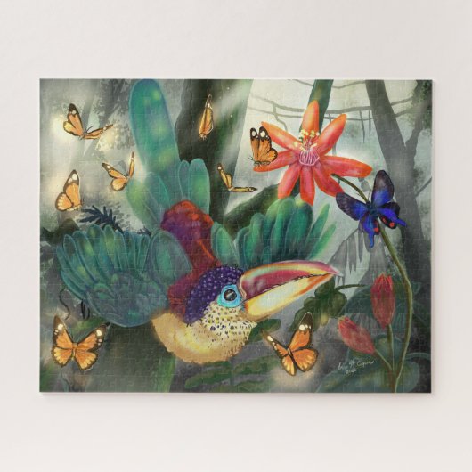 カール紋付アラカリトゥカン ジグソーパズル (横)