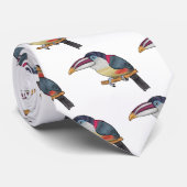 カール紋付アラカリ鳥の漫画イラストレーション ネクタイ (ロール)