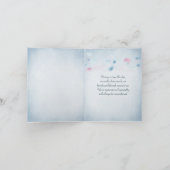 カール紙悔やみや弔慰ありがとう カード (内部)