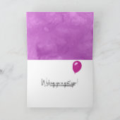 カール紙誕生日カード カード (内部)