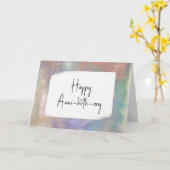 カール紙誕生日カード カード (黄色い花)