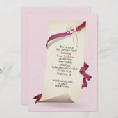 カール紙30th誕生日招待状 招待状 (正面/裏面)