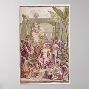 カール著「Hortus Cliffortianus」のFrontispiece ポスター