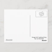 カール食べ物を与え・レイチェルトの若い女の子 ポストカード (裏面)