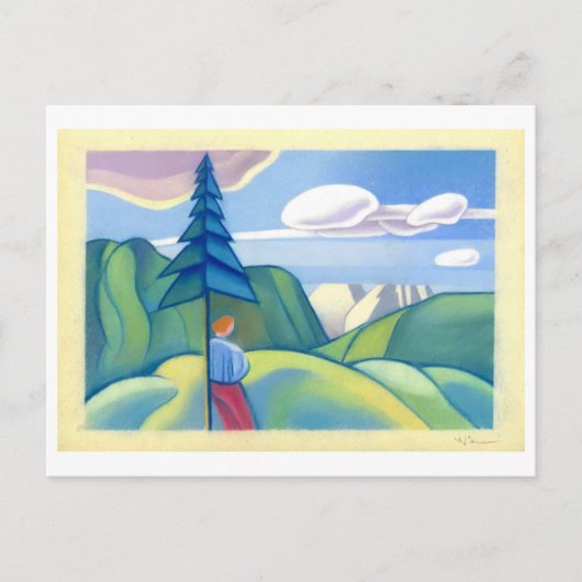 カール・ウィーナーによる無題の絵画 ポストカード (正面)