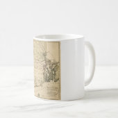 カール・エルンスト・ボーンによるロードアイランドの地図(1797年) コーヒーマグカップ (正面右)