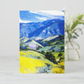 カール・オスカー・ボルグ『サンタイネス山脈』 サンキューカード (スタンド正面)